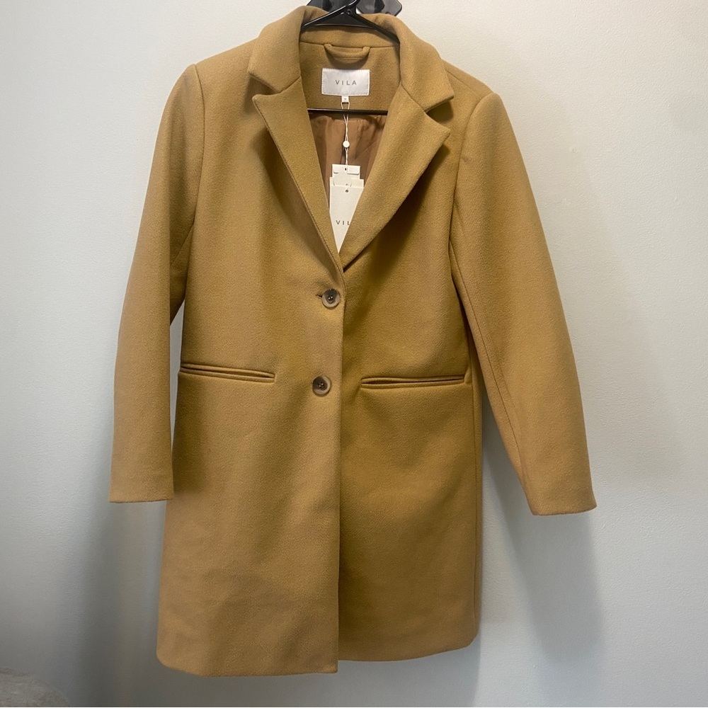 Tan overcoat